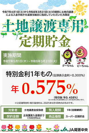土地譲渡専用定期